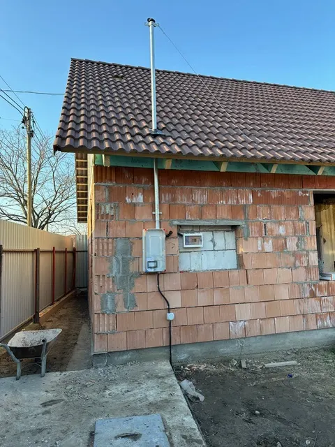 Mérőhely kialakítása építés alatt álló házon